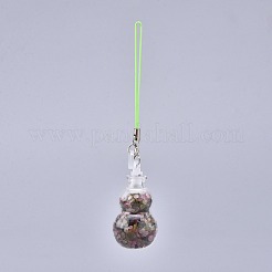 Transparent Glass Wishing Bottle Pendant Decoration&nbsp;HJEW-K033-B01
