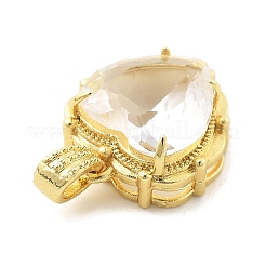 Brass Glass Charms&nbsp;KK-L228-02G-02
