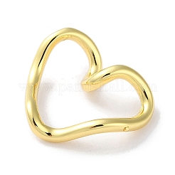 Rack Plated Brass Heart Links&nbsp;KK-Z039-33G