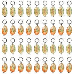 50Pcs Glass Pendants&nbsp;PALLOY-YW00217