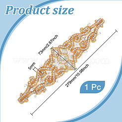1Pc Rhinestone Iron On Ornament Accessories&nbsp;FIND-FG0003-05
