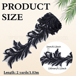 2 Yards Polyester Flower Sewing Ornament&nbsp;DIY-MA0007-16A