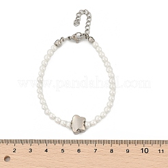 Plastic Imitation Pearl Beads Bracelets for Women&nbsp;BJEW-M056-11P