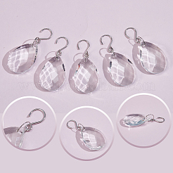 10Pcs Glass Pendant Decorations&nbsp;AJEW-SP0004-79