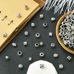 100Pcs 10 Styles Tibetan Style Alloy European Beads&nbsp;FIND-CJ0003-72