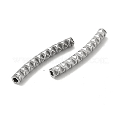 Non-Tarnish Textured 304 Stainless Steel Tube Beads&nbsp;STAS-P319-41P