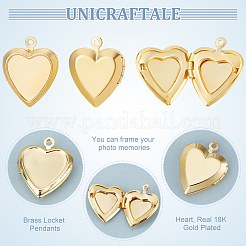 Rack Plating Brass Locket Pendants&nbsp;FIND-UN0015-53B