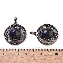Synthetic Blue Goldstone Pendants&nbsp;G-Q158-03A-R12