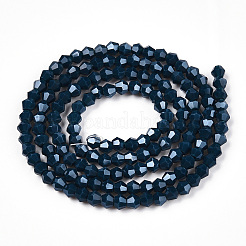 Opaque Solid Color Electroplate Glass Beads Strands&nbsp;EGLA-A039-P2mm-A09