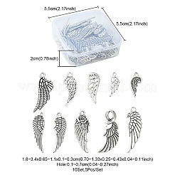 50Pcs 10 Styles Tibetan Style Alloy Pendants&nbsp;FIND-YW0003-39
