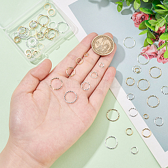 64Pcs 8 Style Brass Linking Rings&nbsp;KK-BC0009-44