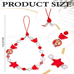 1Pc Acrylic Nylon Rope Mobile Straps&nbsp;HJEW-LP0002-05