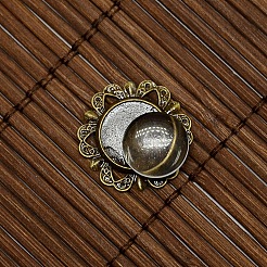 12mm Clear Domed Glass Cabochon Cover for Flower DIY Photo Brass Cabochon Making&nbsp;DIY-X0113-AB-NF