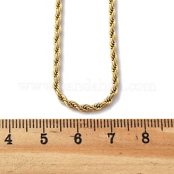 304 Stainless Steel Rope Chain Necklaces&nbsp;NJEW-L167-06B-G