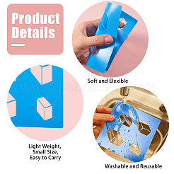 34Pcs 34 Styles Geometric PET Hollow Out Drawing Painting Stencils&nbsp;DIY-GL0005-59