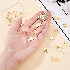 20Pcs Brass Stud Earring Findings&nbsp;KK-BC0008-45