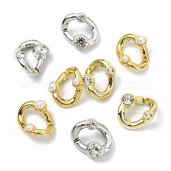 90Pcs 3 Styles ABS Plastic & Crystal Rhinestone & Imitation Pearl Quick Link Connectors&nbsp;KY-CJ0002-16