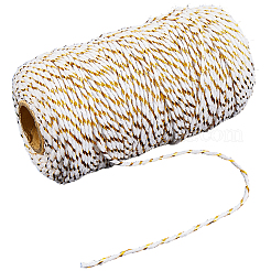 2 Rolls Macrame 2-Ply Cotton Braided Thread&nbsp;MAKN-CY0001-01A