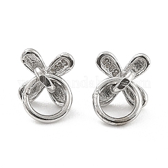 Rhodium Plated 925 Sterling Silver Peg Bails&nbsp;STER-Z001-013P