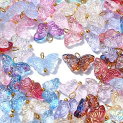 150Pcs 15 Colors Glass Charms&nbsp;PALLOY-CJ00040
