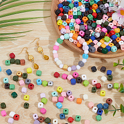 Spray Painted Wooden Beads&nbsp;WOOD-PA0001-53B