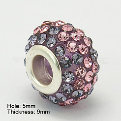 Resin Rhinestone European Beads&nbsp;GPDL-C004-05S