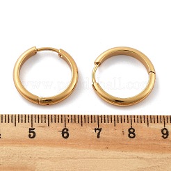 201 Stainless Steel Hoop Earrings&nbsp;EJEW-P304-15B-G