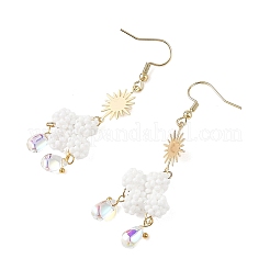 Glass Dangle Earrings&nbsp;EJEW-MZ00752