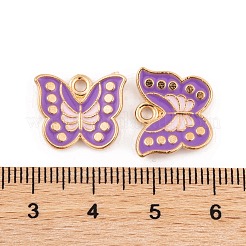 Light Gold Plated Alloy Enamel Pendants&nbsp;FIND-Q100-04KCG-04