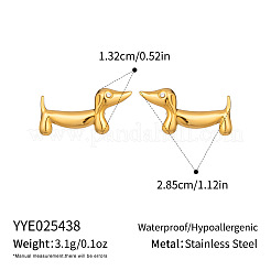 304 Stainless Steel Dog Stud Earrings for Women&nbsp;UX9475