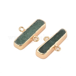 Natural Green Aventurine Connector Charms&nbsp;G-N344-05B