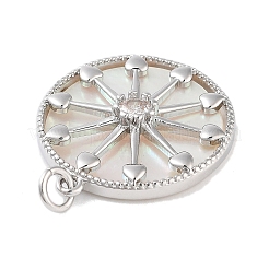 Rack Plating Brass Clear Cubic Zirconia Pendants&nbsp;KK-M293-41P