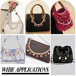 3Pcs 3 Styles Leaf Alloy Chains Bag Extender Chains&nbsp;AJEW-PH01582
