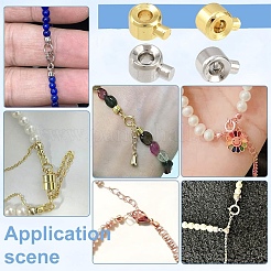 50Pcs Brass Crimp Beads&nbsp;KK-YW0003-69G