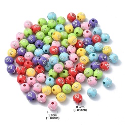 Plating Acrylic Beads&nbsp;PACR-YW0001-18