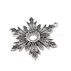 Snowflake Tibetan Style Alloy Pendant Cabochon Open Back Settings&nbsp;TIBEP-S295-62AS-RS