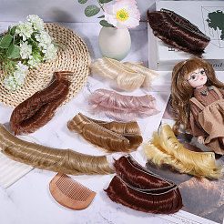 8Pcs 8 Styles High Temperature Fiber Short Bangs Hairstyle Doll Wig Hair&nbsp;DIY-GL0005-62
