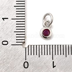 Brass Pave Cubic Zirconia Charms&nbsp;KK-A266-45P