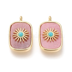 Natural & Synthetic Gemstone/Shell Pendants&nbsp;KK-P184-01