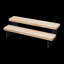 2-Tier Acrylic Model Toy Assembled Holder Display Riser&nbsp;ODIS-WH0025-205A