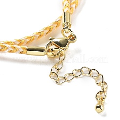 Polyester Cord Braided Necklace Makings&nbsp;MAK-L043-03G-32