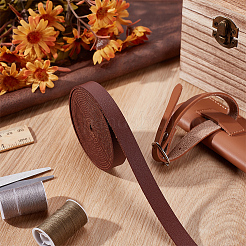 2.5M Single Face Lichee Imitation Leather Ribbons&nbsp;SRIB-WH0011-269A