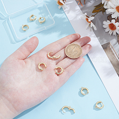 5Pairs Brass Hoop Earring Findings&nbsp;KK-ME0002-51