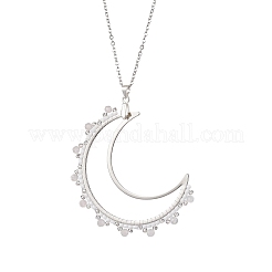 Brass Linking Rings Pendant Necklace&nbsp;NJEW-MZ00035
