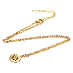 201 Stainless Steel Pendants Necklaces&nbsp;NJEW-S063-TN449-2
