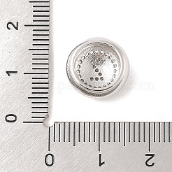 Rack Plating Brass & Clear Cubic Zirconia Pendants&nbsp;KK-Z047-07P-Z-RS