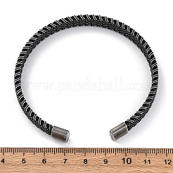 316 Surgical Stainless Steel Cuff Bangles for Men&nbsp;BJEW-P319-05A-B