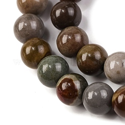 Natural Picture Jasper Beads Strands&nbsp;G-H037-A01-04