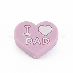 Mother's Day Father's Day Food Grade Eco-Friendly Silicone Focal Beads&nbsp;SIL-N002-10D