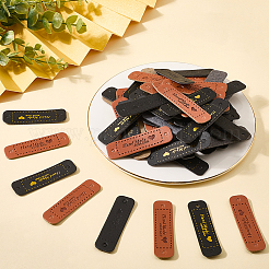 75Pcs 3 Colors PU Leather Labels&nbsp;DIY-CL0002-09